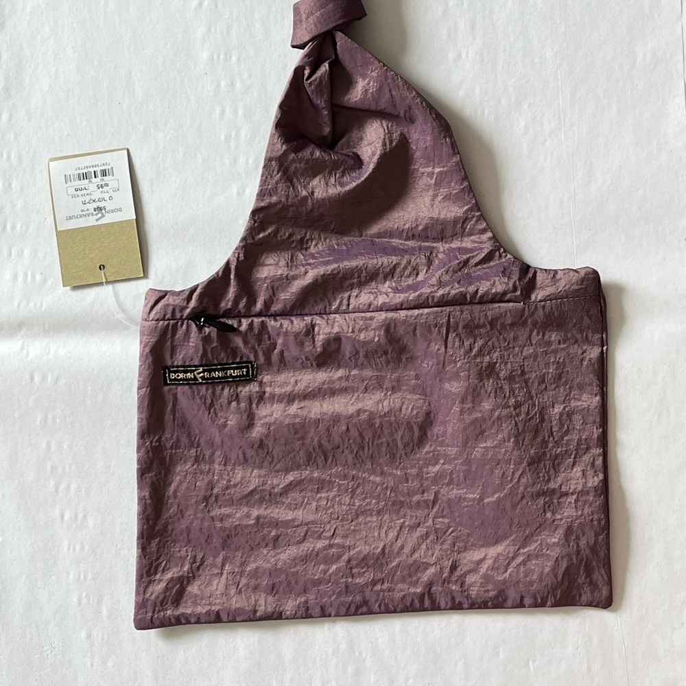 NWT Chic Purple Metallic Cosmetics Bag